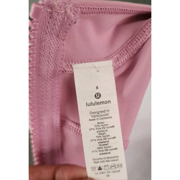 NWT Lululemon Swell Seeker Paddle Suit Rose Mellow one piece swimsuit Sz 8 surf - Picture 10 of 13